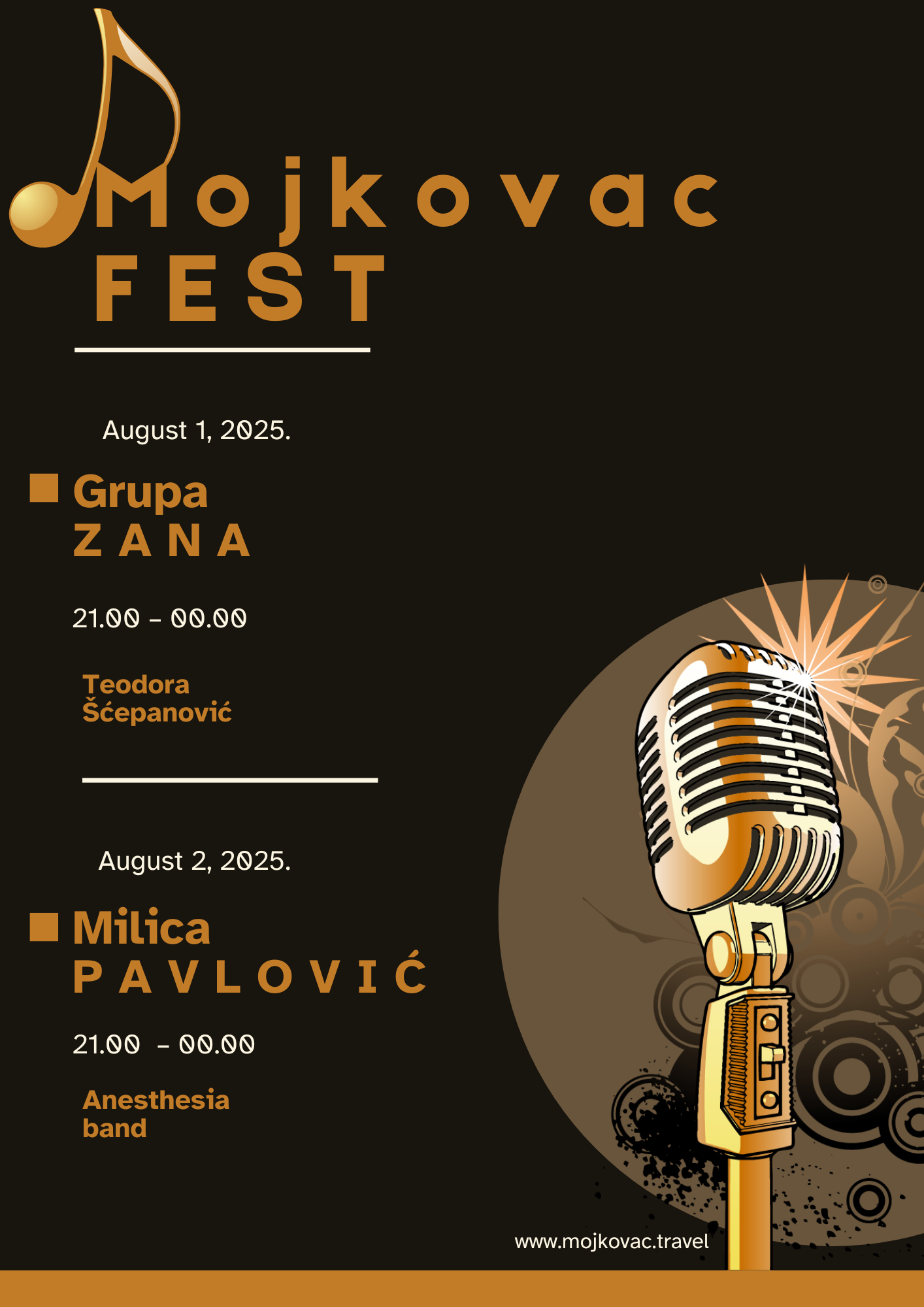 Mojkovac Fest 2025: Dvodnevni muzički spektakl u Mojkovcu